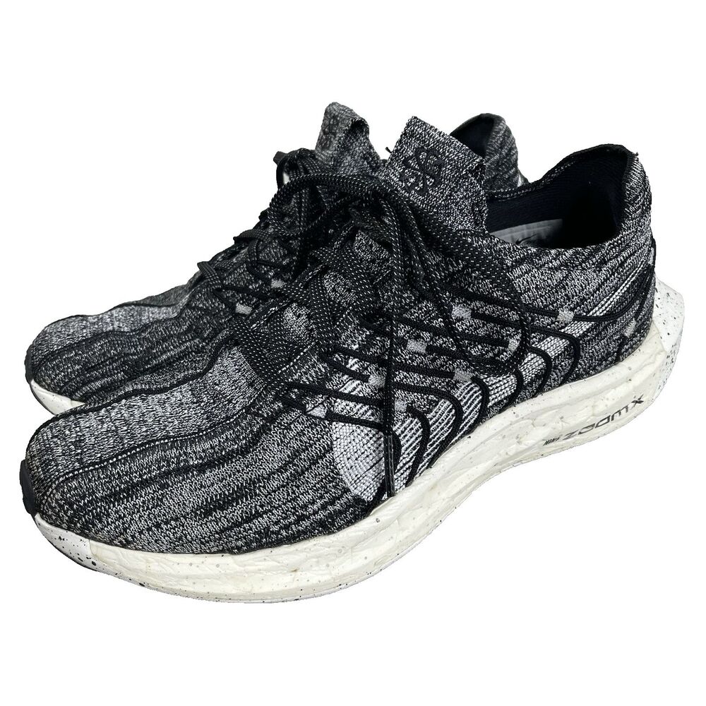 Nike Womens‎ 8 Pegasus Turbo Next Nature Knit Running Shoes Sneakers Black White